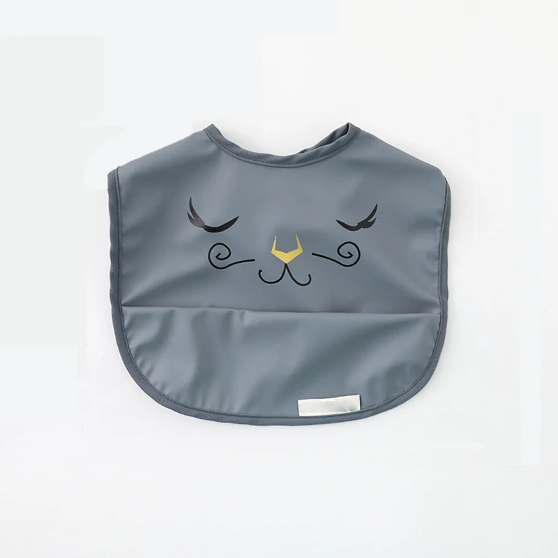 Baby Animal Shape Bibs Infant Toddler Burp Cloth Feeding Accessory Waterproof Washable Apron Tableware