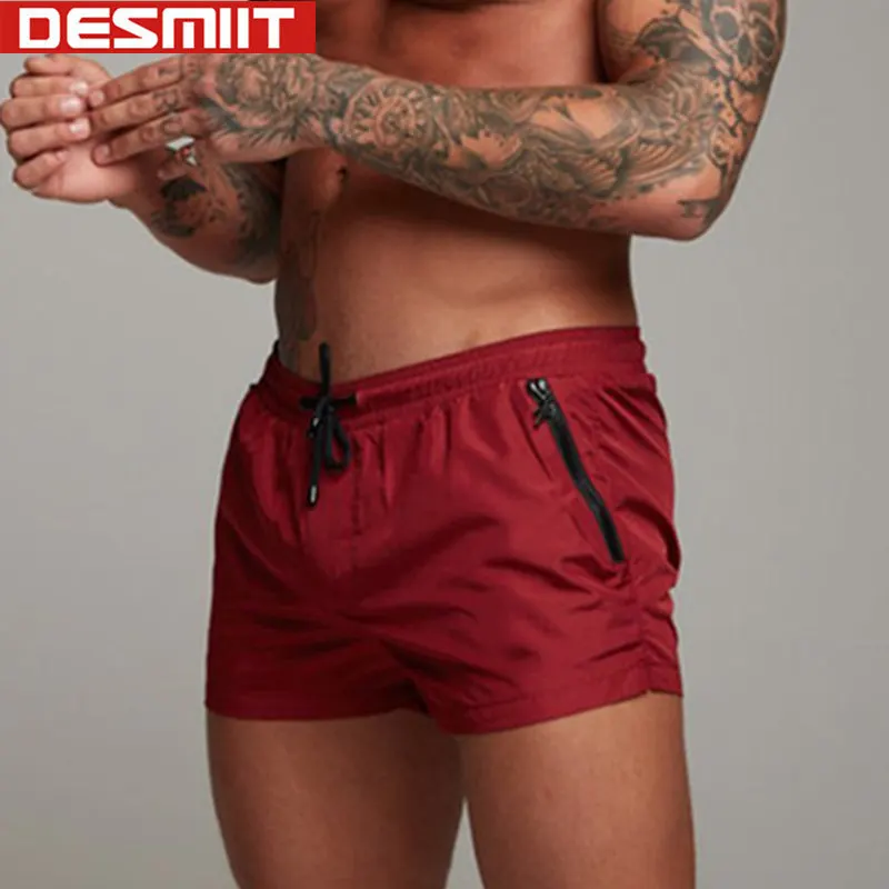 Мужские плавательные шорты на молнии с карманами купальные плавки для мужчин