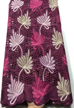 

Pure Cotton Design Swiss Voile Lace In Switzerland With Stones African Dry Lace Fabric High Quality Nigerian For Wedding FSH079