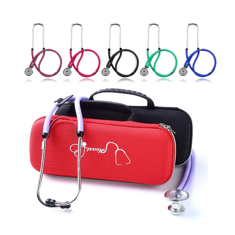 Medical Portable Stethoscope EVA Storage Bag Big Mesh Pockets with Accessories and Waterproof Anti-shock Box Hard Case | Красота и