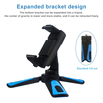 

Lazy Desktop Tripod Smartphone Desktop Phone Stand 360-Degree Rotating Viewing Angle Multifunctional Lazy Mobile Phone Holder