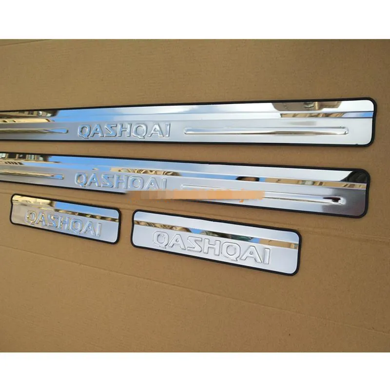 

Полоса для порога двери из нержавеющей стали, аксессуары для стайлинга, накладка на педаль для Nissan QASHQAI J10 2007 -2013, автомобильный Стайлинг