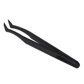 

LBER Curved Tip Plastic Black Anti-static Tweezers Repair Tool