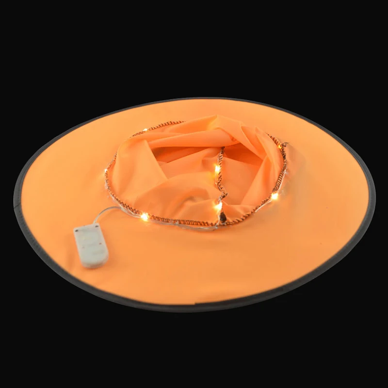 1/2/4PCS Halloween Glowing Witch Hat Outdoor LED Decoration Lights Hanging Lighted Party Decoration Cosplay Witch Hats