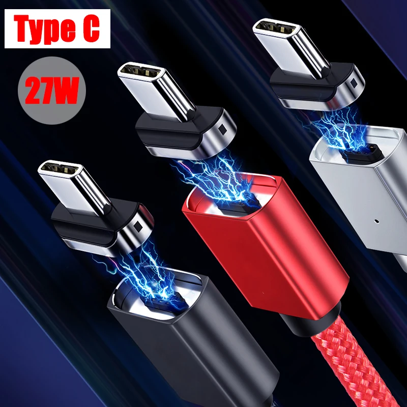 Магнитный кабель для быстрой зарядки 27 Вт QC3.0 4 0 | Мобильные телефоны и аксессуары