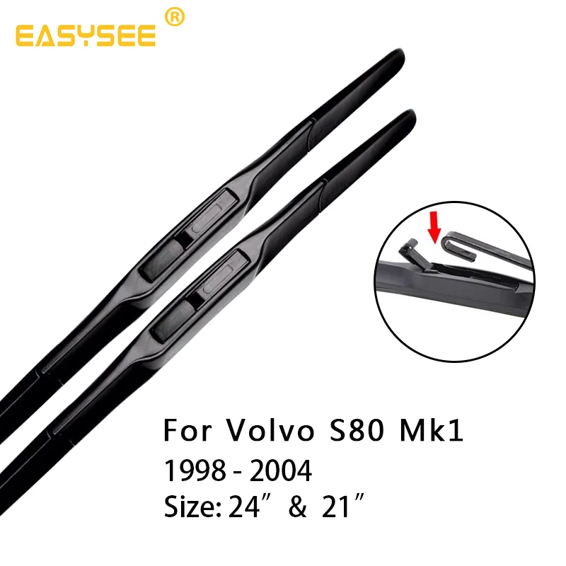 Щетки стеклоочистителя ветрового стекла для Volvo S80 Fit Hook Arms/Pinch Tab Arms/кнопочные