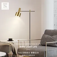 От пола до потолочный светильник s теплые Спальня Гостиная прикроватные лампы после современный светильник класса люкс железа в стиле ретро светодиодный отель СВЕТОДИОДНЫЙ торшер