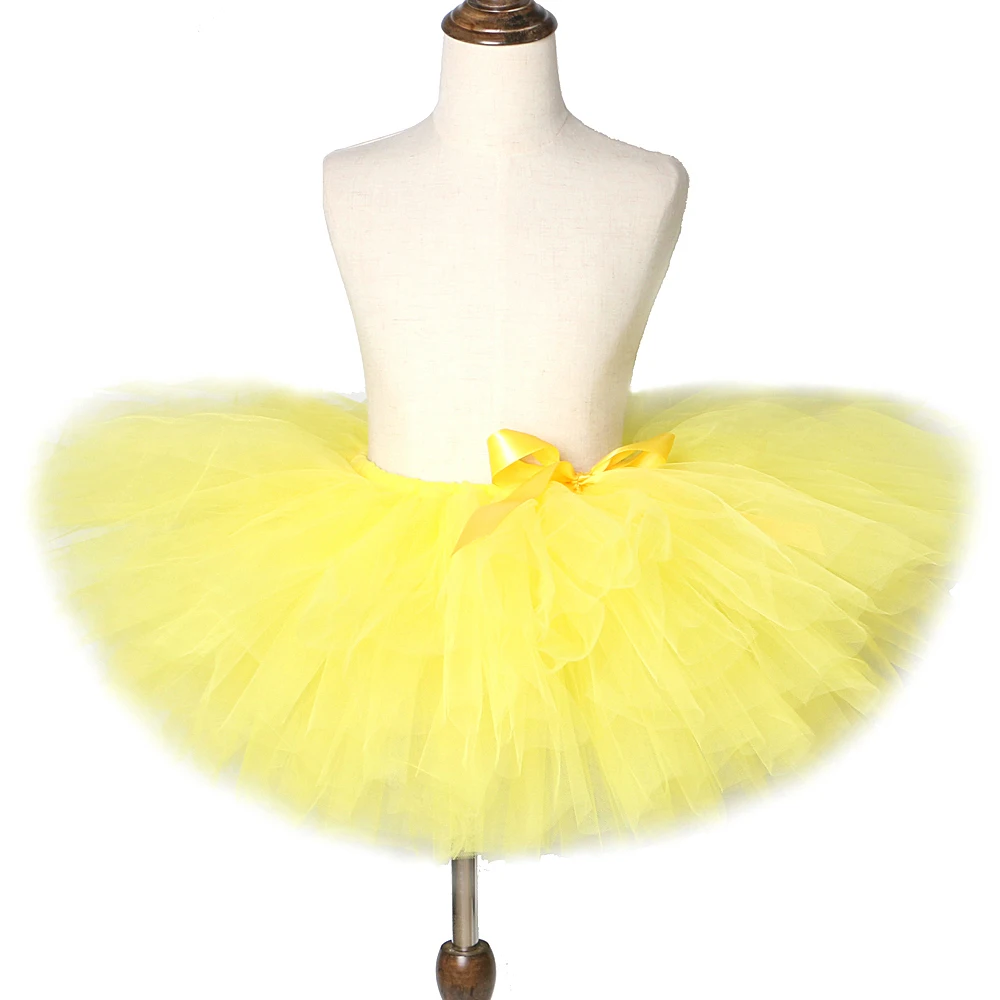 Falda de tutú amarilla para pequeñas, vestido baile de Ballet esponjoso, disfraz de para niños pequeños, faldas de tul para sesión de fotos _ - AliExpress Mobile