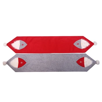 

Cloth Art Christmas Forest People Tablecloth Table Runner/Christmas Restaurant Table Ornament/XMAS Decor/Home Dressing