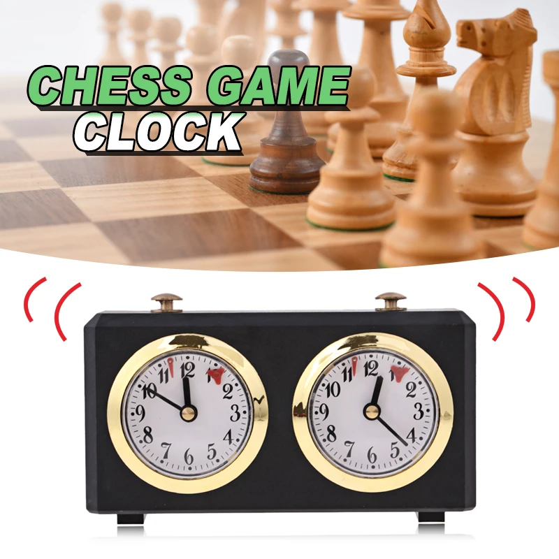 International Checkers & Chess Board Game Accessory Windup Chess Clock Timer
