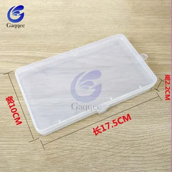 

Storage Box Case Holder Plastic Clear Transparent Collection Organizer Container 17.5x10x2.2cm Box for Mask Home Acccessary