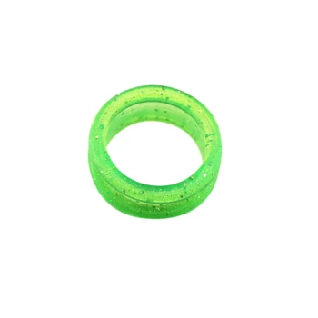 

50Pcs Silica Gel Finger Rings Fit Any Scissors Inserts Haircutting Styling Scissor Accessories Green