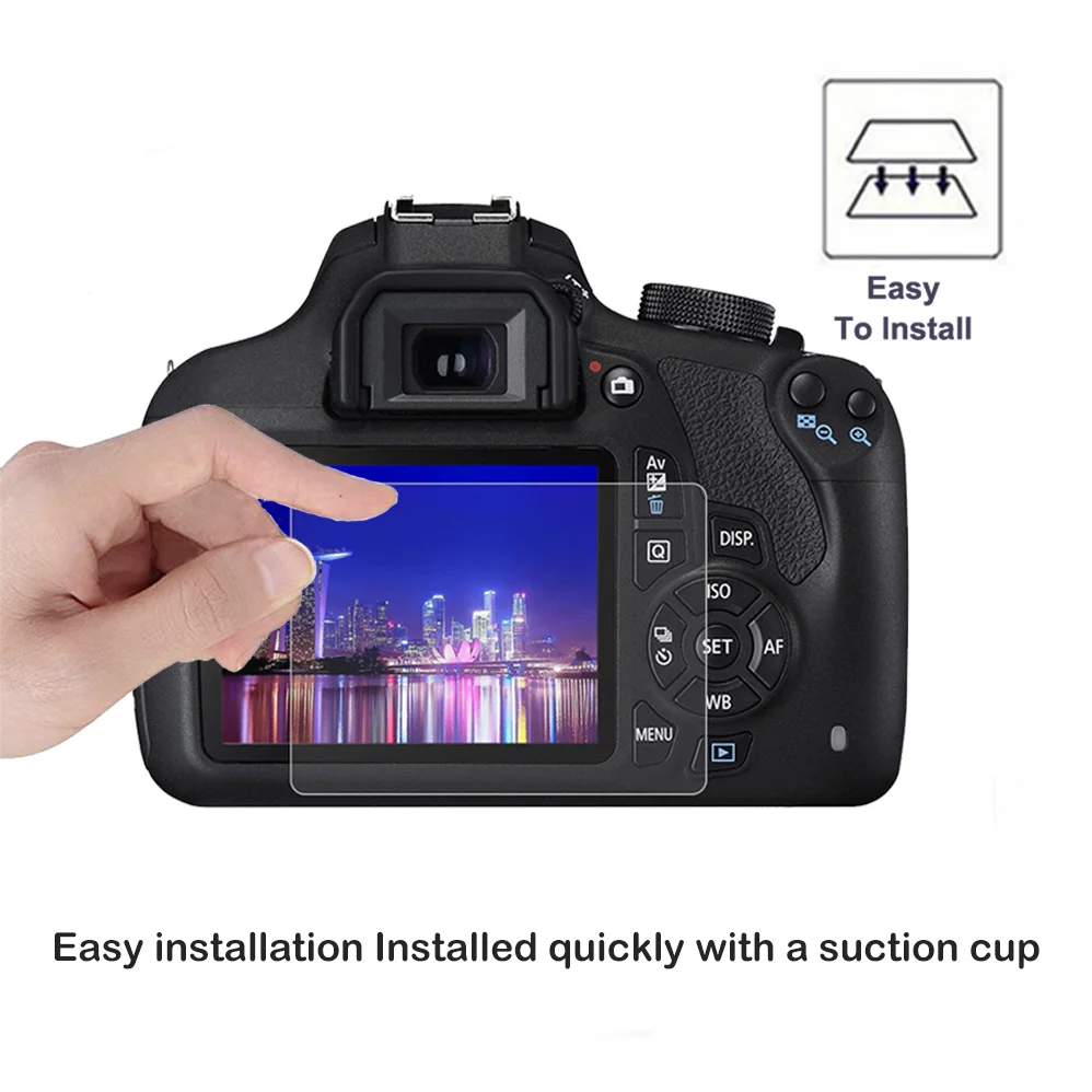 2 упаковки Защитная пленка для экрана Canon 50D 40D 60D 600D 70D 80D 100D 200D 5D 6D 7D Mark II III IV 7D2 5D3 5DS