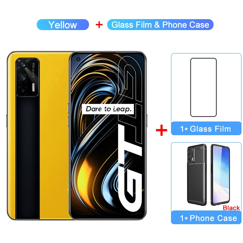 gaming ram Realme GT 5G NFC Mobile Phones 6.43" Snapdragon 888 Octa Core 4500mAh Battery 64MP AI Triple Cameras Android 11 Smartphones best ram for gaming 8GB RAM