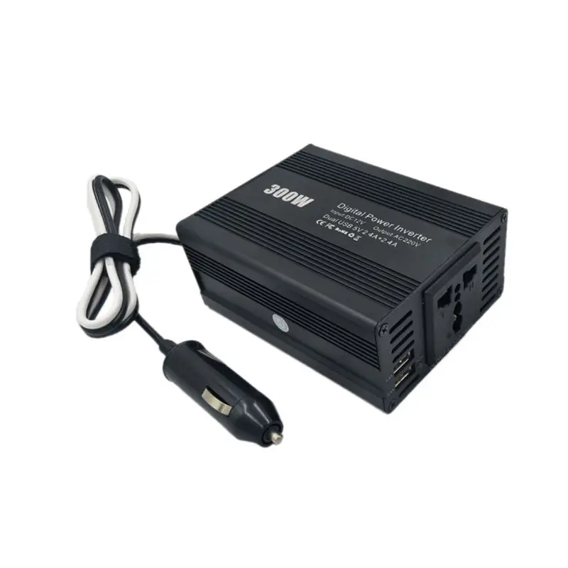 1 шт. 300 Вт автомобильный инвертор двойной USB DC12-AC110V/220 В преобразователь питания зарядное устройство адаптер Аксессуары для автомобилей