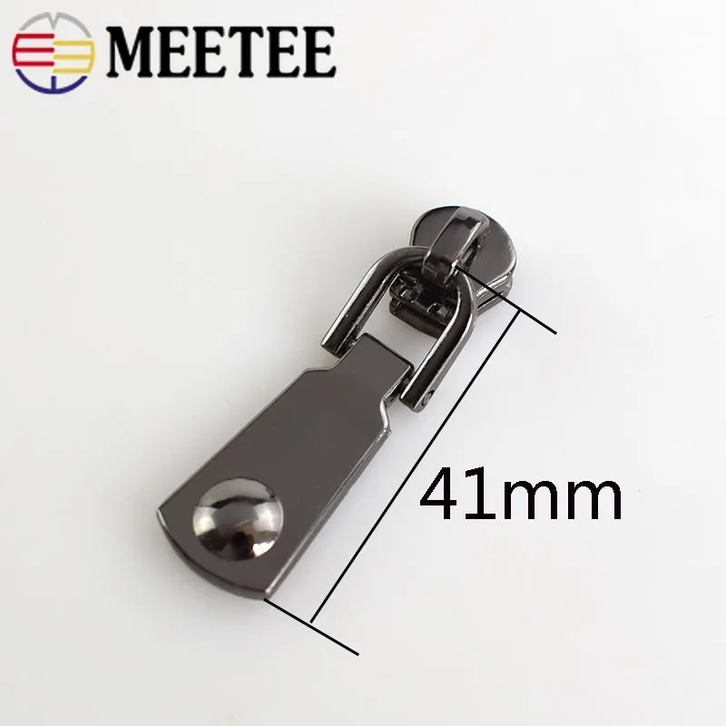 Meetee Мода 5 # молнии ползунки для металлической куртки одежда головы молния
