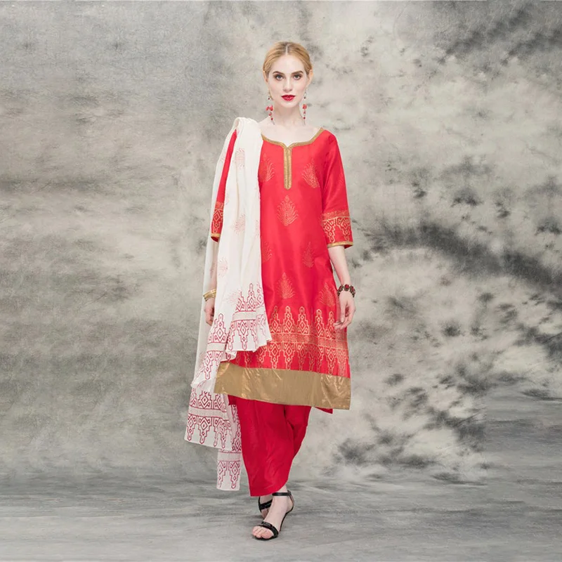Kurta для женщин длинное платье Kurti традиционное индийское пакистанское панджаби