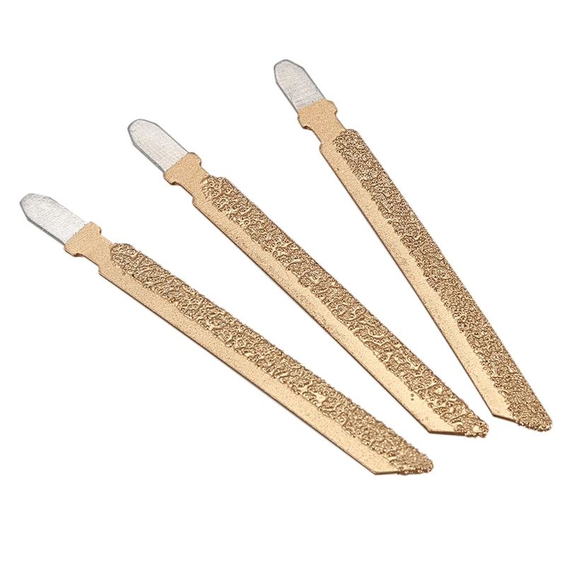 

3Pcs 4 inch Vacuum Brazed Diamond Jig Saw Blade 46 Grit Cutting Granite Ceramic Marble