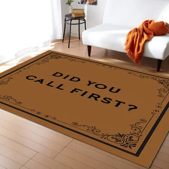 

Did You Call First Pattern Carpets for Living Room Bedroom Area Rug Kids Room Play Mat 3D Printed Home Large Carpet