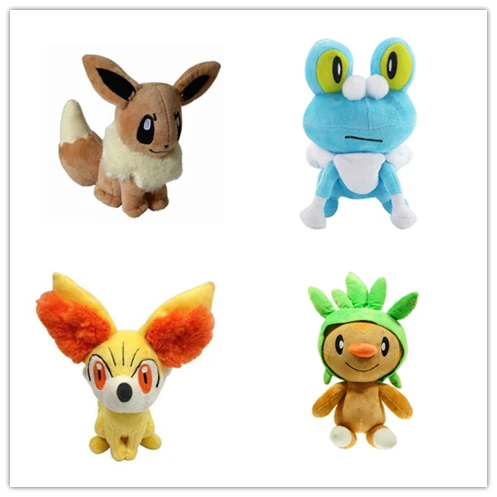4 шт./компл. плюшевая кукла, чучело Иви Froakie Fennekin Chespin детские игрушки станет желанным подарком для друзей