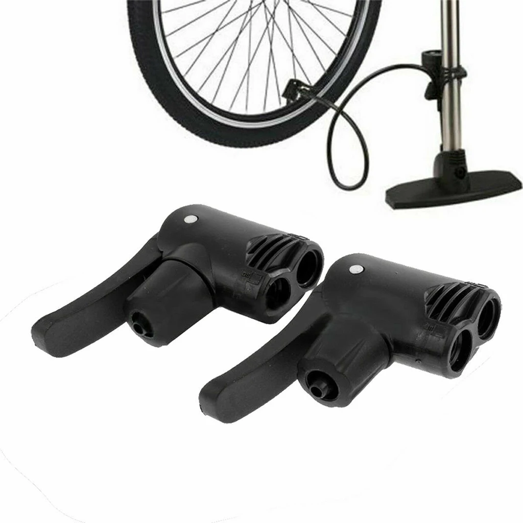 2pc Schrader/Presta Valve Bicycle Tire Tyre Air Pump Inflator Connector Head