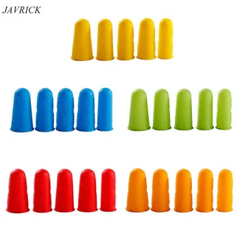 

5Pcs Non-slip Silicone Finger Cover Cap Heat Insulation Finger Guard Protectors