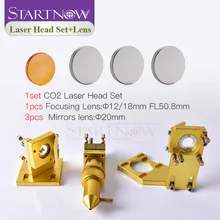 Startnow-Kit láser CO2, componentes de Base, conjunto de cabezal láser, lente, soporte de montaje para máquina de grabado CNC 2030, pieza de repuesto