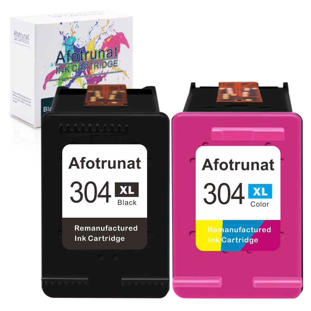 Совместимый чернильный картридж Afotrunat для HP 304 304XL DeskJet 2620 2625 2630 2635 3700 3720 3730 3735 3755 Envy