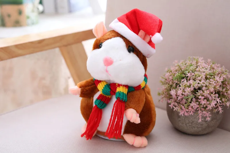 Дропшиппинг говорящий хомяк Falante мышь питомец плюшевая игрушка милая говорящая звуковая запись обучающая Мягкая кукла подарки для детей 15 см