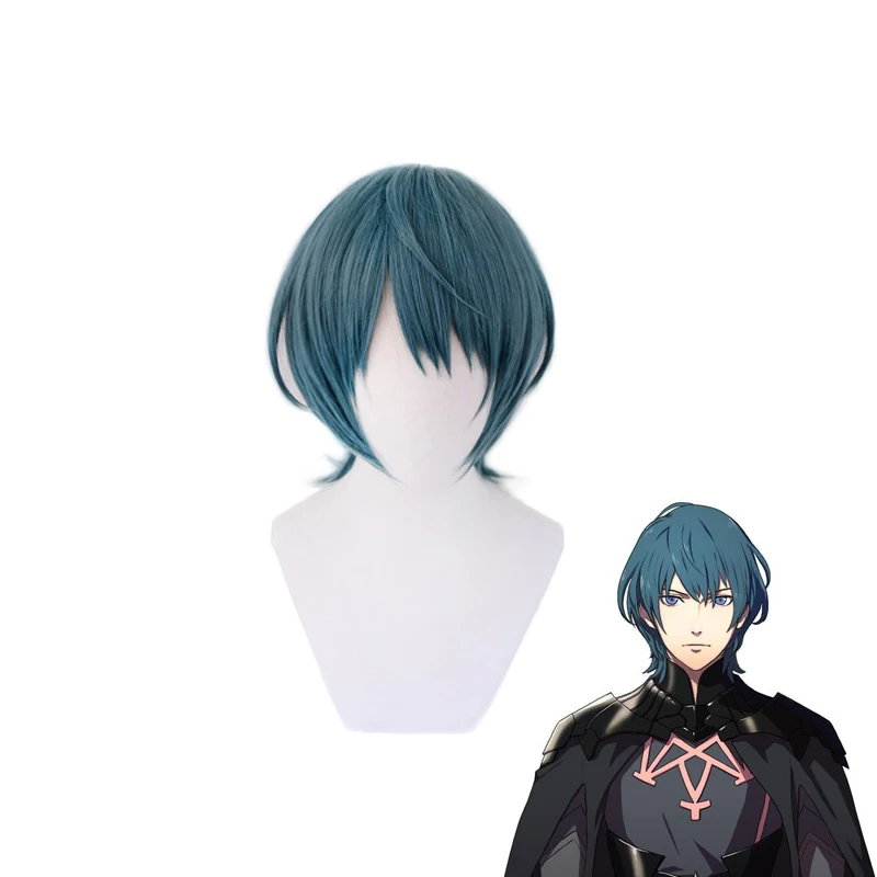 

Fire Emblem ThreeHouses Byleth Beleth Blue Short Wig Cosplay Costume Heat Resistant Synthetic Hair Halloween Party Wigs