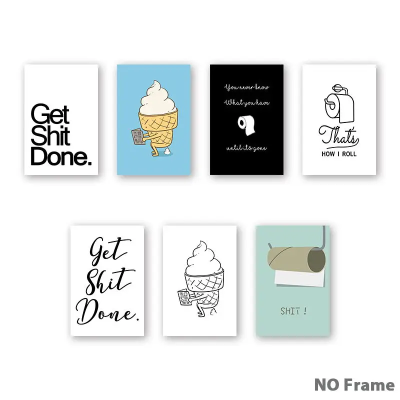 07G-A5-A4-A3-A2-Canvas-Painting-Decoration-Funny-Toilet-Picture-Get-Shit-Done-Ice-Cream (7)