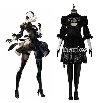 

NieR:Automata 2B Costume Cosplay YoRHa No. 2 Type B Fancy Dress Heroine Halloween Disguise Costumes For Women Custom Adult