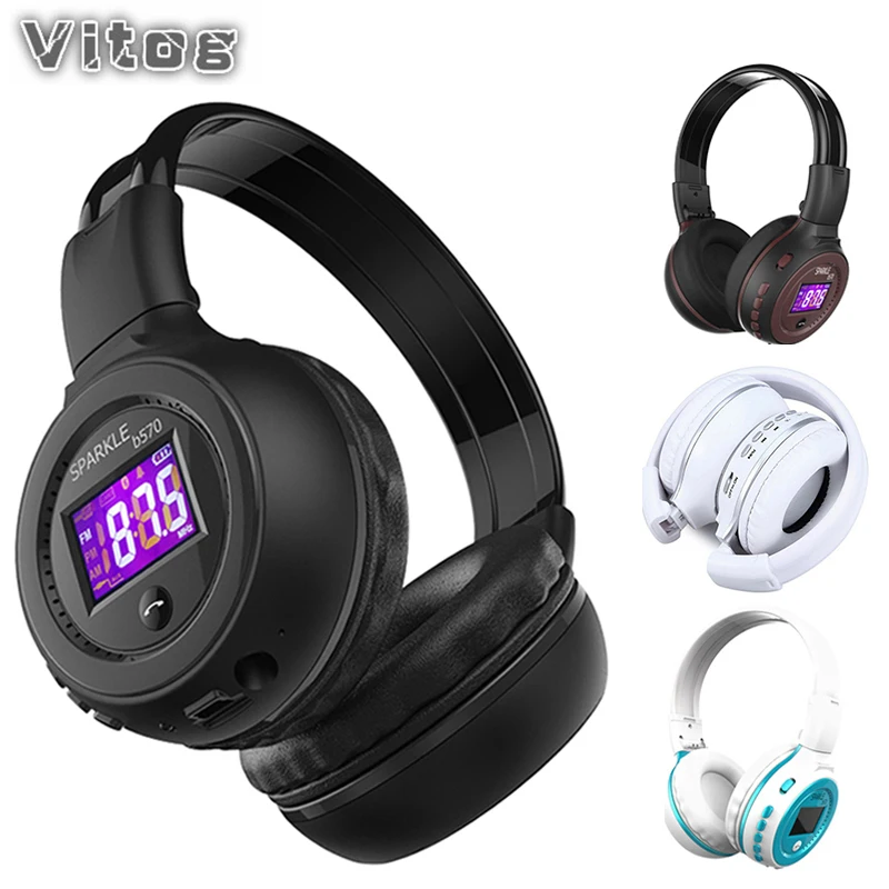 VITOG B570 HIFI стерео Bluetooth наушники настоящие беспроводные уличный стиль модная