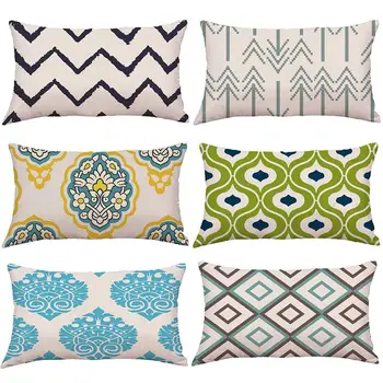 

30*50cm Bike Bird Geometric Pattern Throw Pillow Case Cushion Cover Sofa Bedroom Sofa Decorations Car Decor