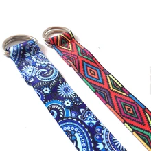 Регулируемый хлопок прочная Циновка для йоги ремень моющийся Спорт стрейч ремень тренажерный зал талии ноги фитнес переноски Стропы плечевой ремень для переноски