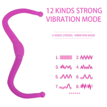 Flexible Strapon Dildo Vibrators for Women Double Head G-spot Anal Sex Toy for Couple Lesbian Sex Toys Gay Vaginal Massager 2