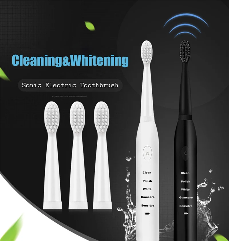 Limpiador Dental Ultrasonico Electric Toothbrush Sonic Rechargeable Top Quality Smart Chip Toothbrush Head Replaceable Whitening Limpiador Dental Ultrasonico Electric Toothbrush Sonic Rechargeable Top Quality Smart Chip Toothbrush Head Replaceable Whitening