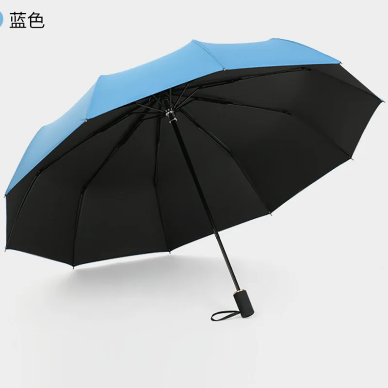 

10 Bone Manual cayi san Popular Solid Color Japanese And South Korean Style Vinyl Candy-Colored for Student Umbrella Customizabl