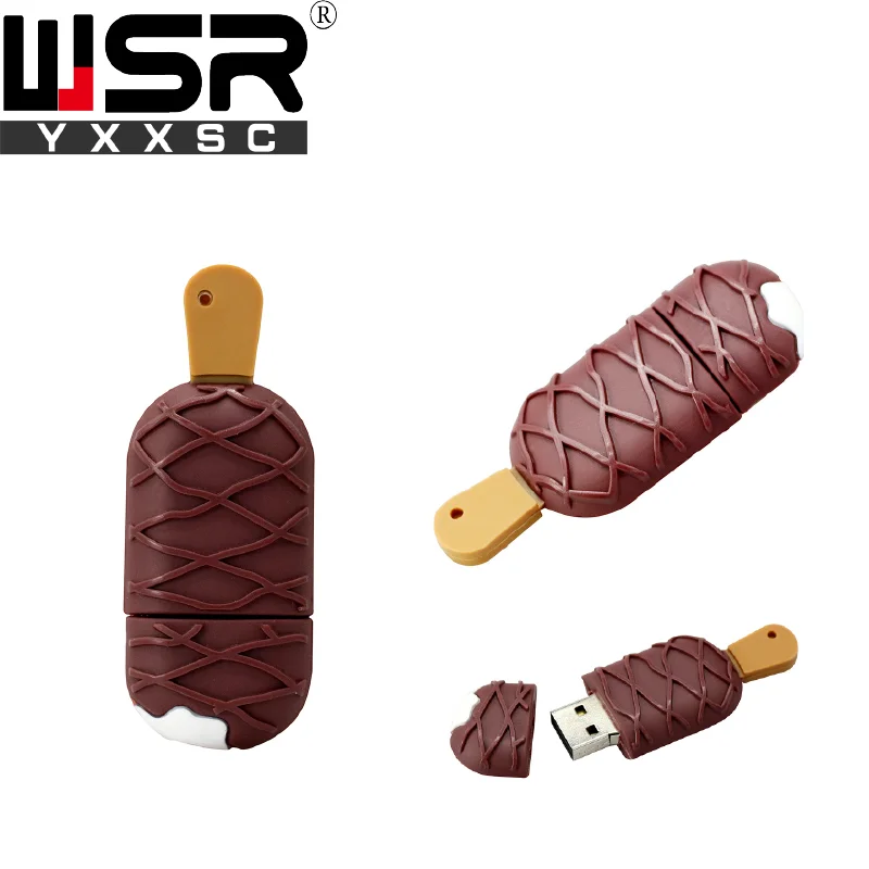 Cute cartoon ice cream usb2 0 pen drive 32gb 64gb creative high speed 128gb waterproof memory 1 Cute cartoon ice cream usb2 0 pen drive 32gb 64gb creative high speed 128gb waterproof memory 3