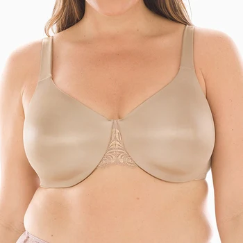 

34 36 38 40 42 C D DD DDD G Women Full Coverage Unlined Plus Size Smooth Comfort Seamless Minimizer Bra