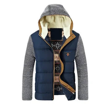 

BONJEAN 2020 Winter Coat Men's Warm Parkas Thick Fleece Cotton Coats Slim Male Jackets Hooded Coat Mens Brand Clothing BJ2952