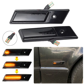 

LED Dynamic Turn Signal Blinker Sequential Side Marker Indicator Light For BMW 3 5 7 Series E32 E34 E36 1990-1996