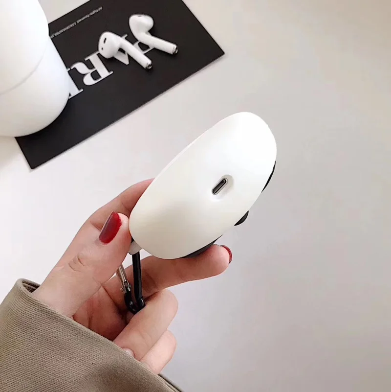 Чехол с 3D пандой для наушников s для AirPods 2 Чехол с милым рисунком для Apple Air Pods защитный чехол для Earpods силиконовый гелевый Чехол