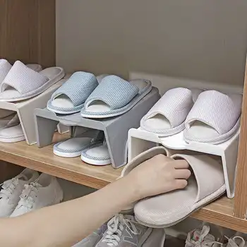 

Double Layer Three-dimensional Shoe Storage Creative Plastic Cabinet Finishing Household Shoes Rack Simple Door