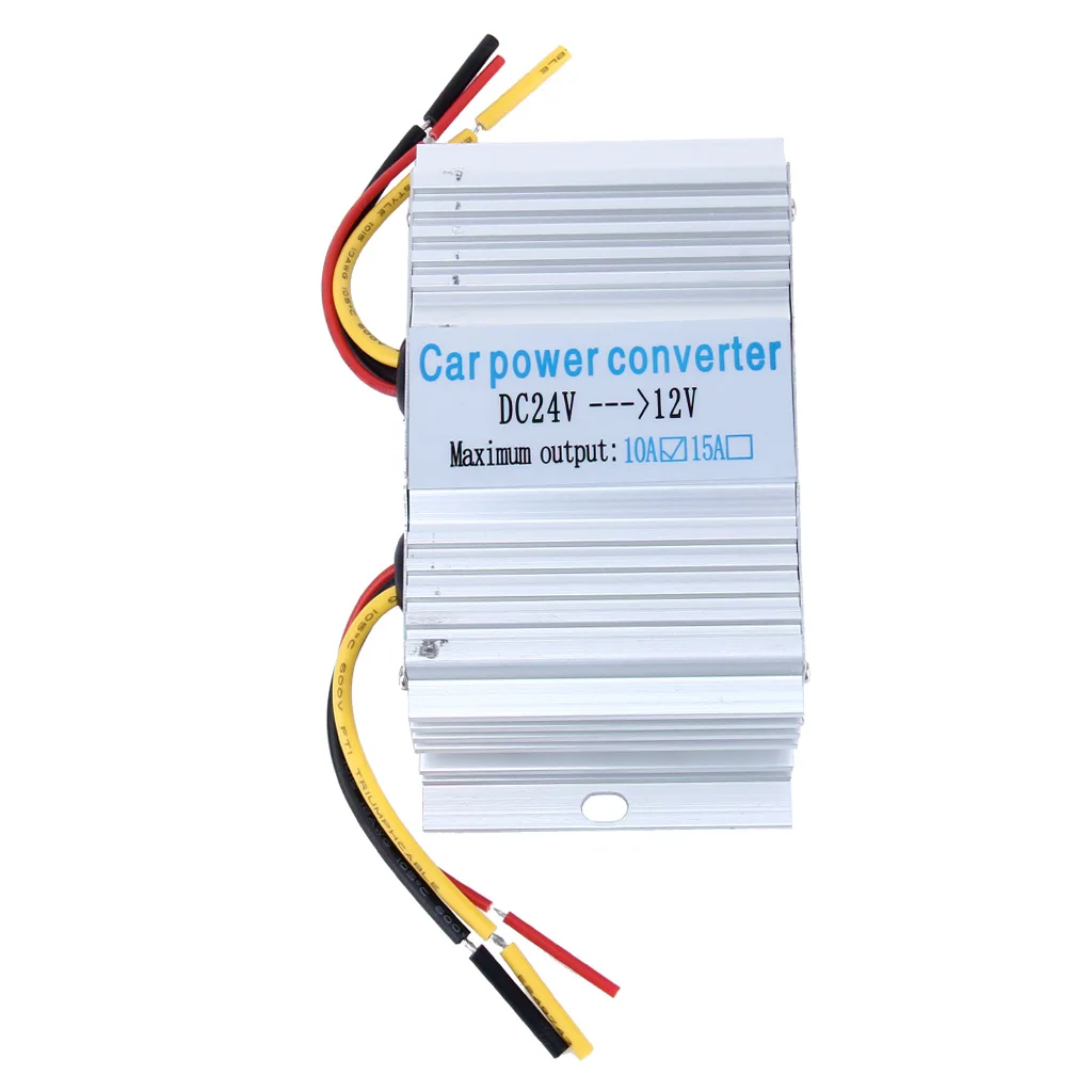 Car Power Supply DC 24V To 12V 10A Converter Step Down Inverter Transformer
