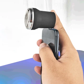 

Men Pocket Razor Micro USB Beard Trimmer Styling Travel Mini Electric Shaver Accessories Gift Smartphone Shaving Outdoor Stubble