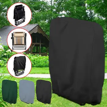 

Outdoor Oxford Folding Chair Cover Waterproof Dustproof UV-resistant Garden Recliner Cover Courtyard Garden Furniture Cover