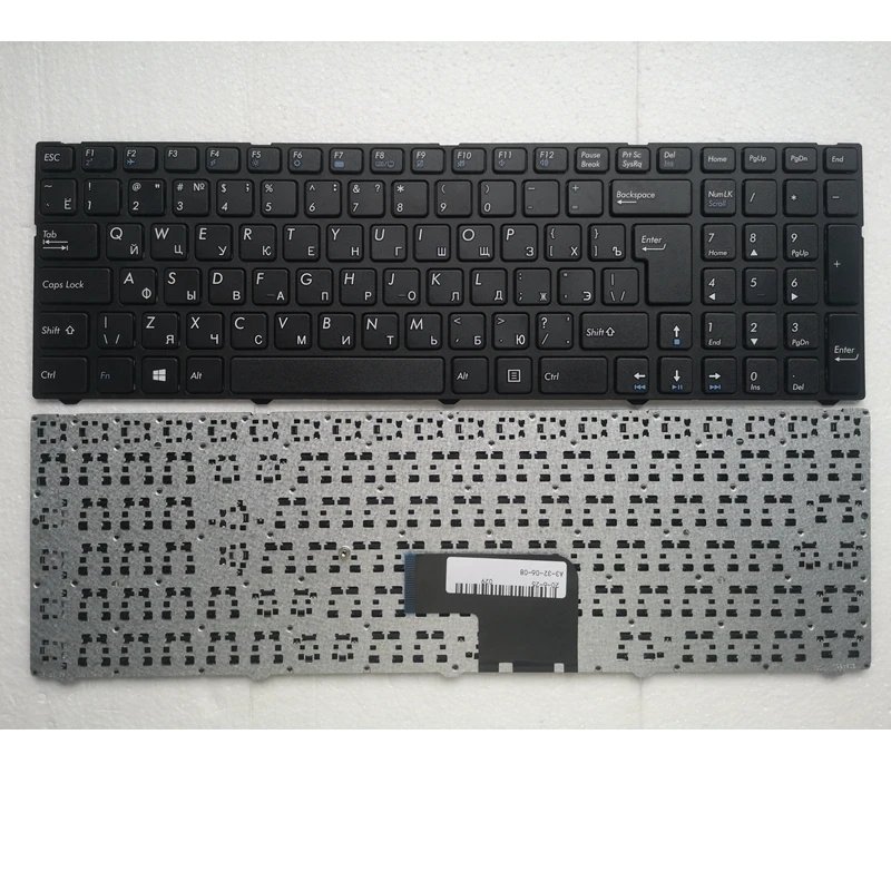 Русская клавиатура GZEELE RU для DNS Pegatron C15 C15A C15E C17A C15B 0KN0 CN4RU12 0803498 KLAVYE с рамкой