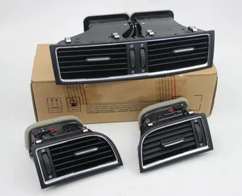 

3 pcs/lots Chrome dashboard Heater Cold Air Conditioning Outlet Vent For Superb 3T0820951 3T0819701 3T0819702