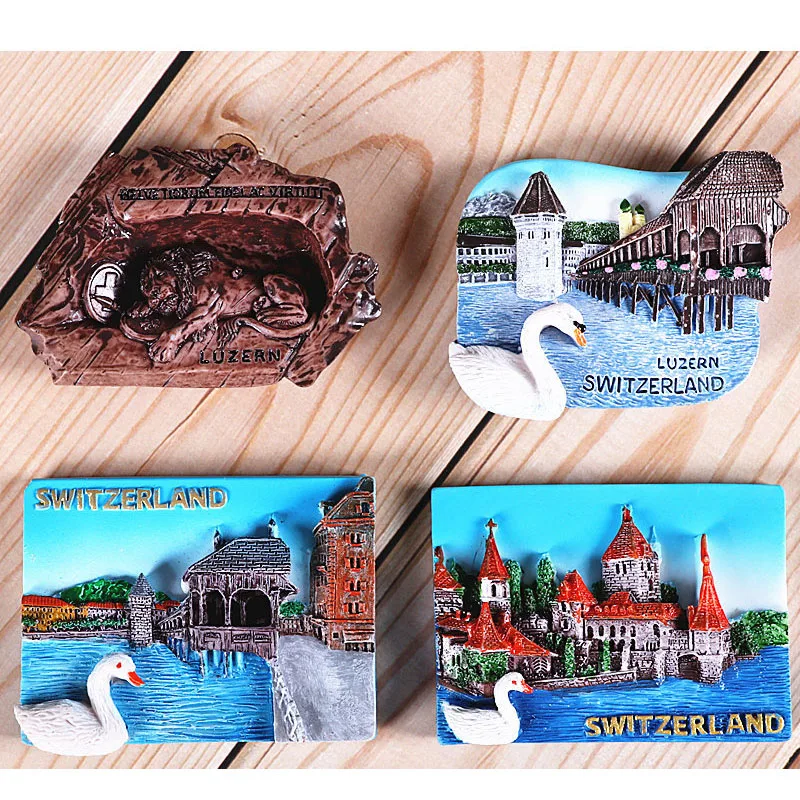 Overseas Tourism Fridge Souvenir Italy Switzerland Chile Austria Vienna Foreign World Tourism Collection Fridge Magnet Gift